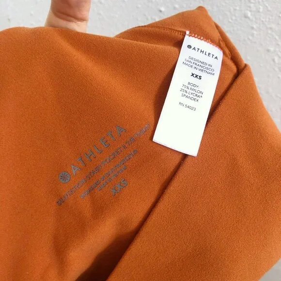 ATHLETA Salutation Stash‎ Pocket II 7/8 Tight XS Size - Picture 7 of 9